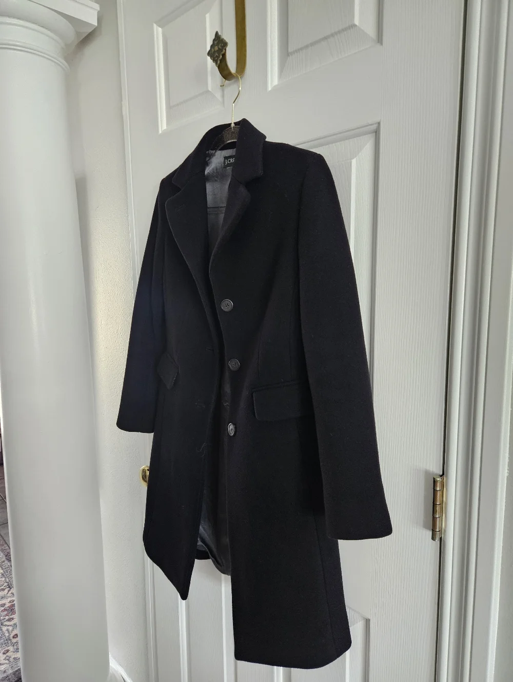 NWOT J.Crew Italian Wool And Cashmere Blend Single Breasted Pea Coat - Picture 2 of 9